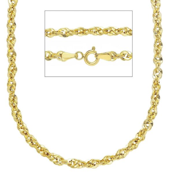 Imagen de Gargantilla malla Cordón oro amarillo 9k | 50 cm 