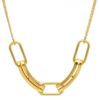 Immagine di Chocker maglia fantasia oro giallo 18k | 42 cm 