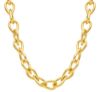 Picture of 18k yellow gold Drop link chain Chocker | 42 cm