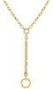 Picture of 18k yellow gold Italian chain Necklace | 43 cm