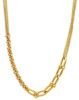 Picture of 18k yellow gold Italian chain Necklace | 43 cm