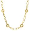 Picture of 18k yellow gold Italian chain Necklace | 44 cm
