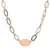 Imagen de Gargantilla con Medalla personalizable oro rosa 18k | 45 cm 