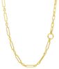Immagine di Girocollo maglia fantasia oro giallo 18k | 45 cm 