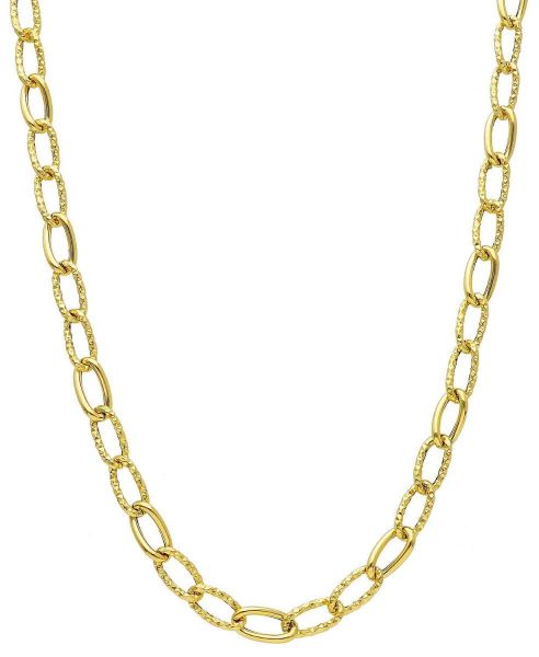 Picture of 18k yellow gold Italian chain Necklace | 45 cm