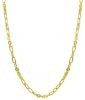 Picture of 18k yellow gold Italian chain Necklace | 45 cm