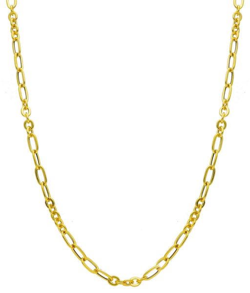 Picture of 18k yellow gold Italian chain Necklace | 45 cm