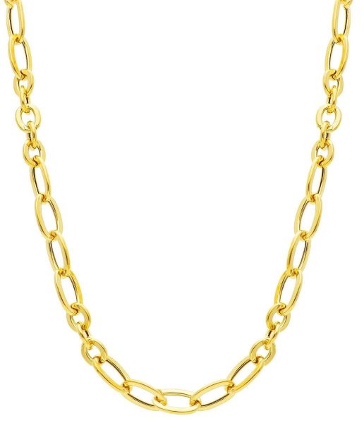 Picture of 18k yellow gold Italian chain Necklace | 45 cm