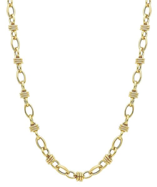 Picture of 18k yellow gold Italian chain Necklace | 45 cm