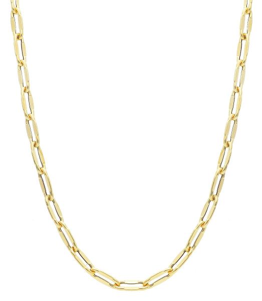 Imagen de Gargantilla malla Belcher oro amarillo 18k | 45 cm 