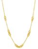 Picture of 18k yellow gold Italian chain Necklace | 45 cm