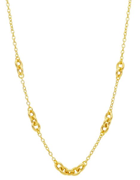 Picture of 18k yellow gold Italian chain Necklace | 45 cm