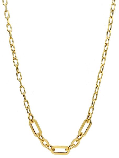 Picture of 18k yellow gold Italian chain Necklace | 45 cm