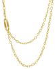 Picture of 18k yellow gold Italian chain Necklace | 45 cm