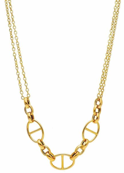 Imagen de Gargantilla eslabón Marina oro amarillo 18k | 45 cm 