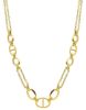 Picture of 18k yellow gold Mariner chain Necklace | 45 cm
