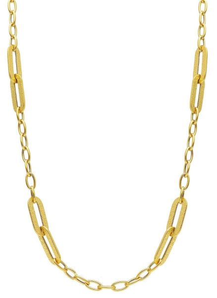 Imagen de Gargantilla malla Belcher oro amarillo 18k | 45 cm 