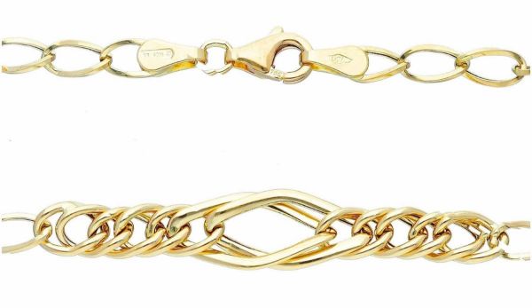 Imagen de Gargantilla malla trenzada oro amarillo 18k | 45 cm 