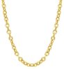 Picture of 18k yellow gold Italian chain Necklace | 45 cm