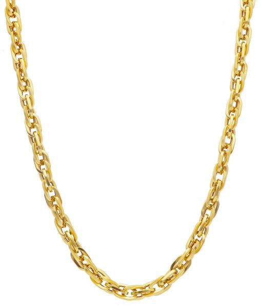 Picture of 18k yellow gold Italian chain Necklace | 45 cm