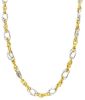 Picture of 18k bicolor gold fancy chain Necklace | 45 cm