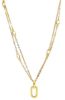 Picture of 18k yellow gold Italian chain Necklace | 45 cm