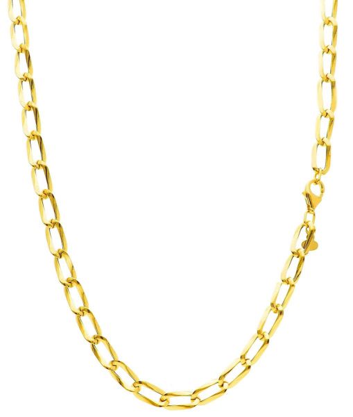 Picture of 18k yellow gold Italian chain Necklace | 45 cm