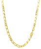 Picture of 18k yellow gold Italian chain Necklace | 45 cm
