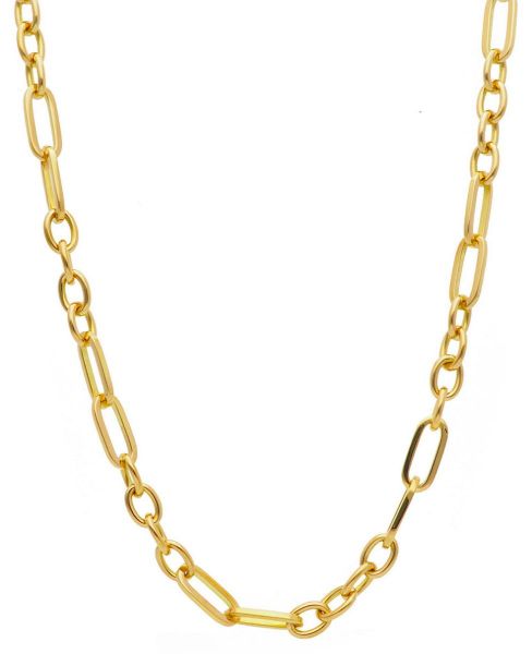 Immagine di Girocollo maglia fantasia oro giallo 18k | 45 cm 