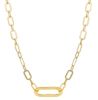 Immagine di Girocollo maglia fantasia oro giallo 18k | 45 cm 