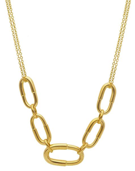 Immagine di Girocollo maglia fantasia oro giallo 18k | 45 cm 