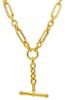 Picture of 18k yellow gold italian chain Necklace w pendant | 45 cm