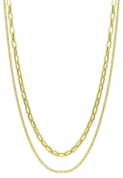 Immagine di Girocollo maglia fantasia oro giallo 9k | 45 cm 
