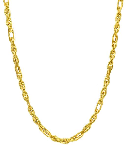 Imagen de Gargantilla malla trenzada oro amarillo 9k | 45 cm 