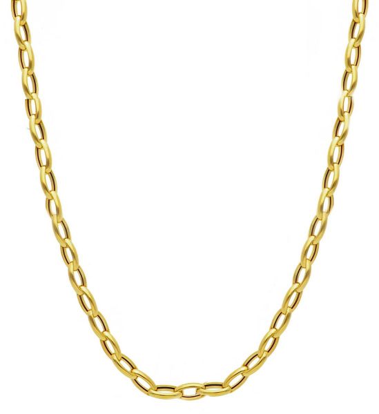 Immagine di Girocollo maglia fantasia oro giallo 9k | 45 cm 