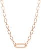 Immagine di Girocollo maglia fantasia oro rosa 18k | 45 cm 