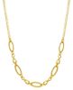 Imagen de Gargantilla para mujer malla fantasía oro amarillo 9k | 45 cm
