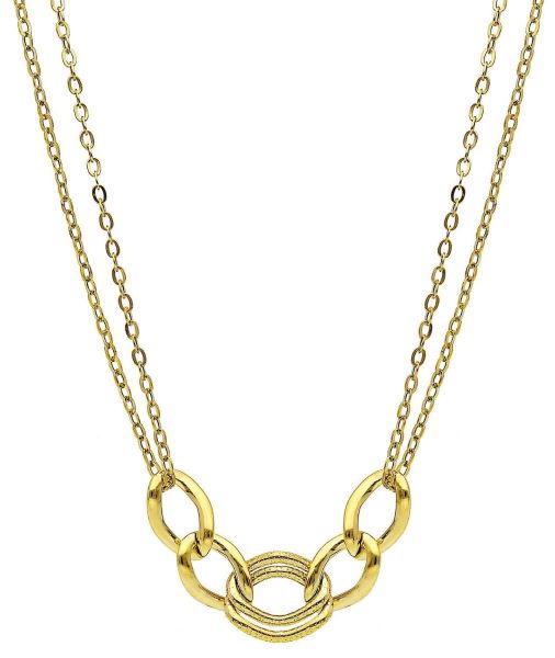 Picture of 9k yellow gold Italian chain Necklace | 45 cm