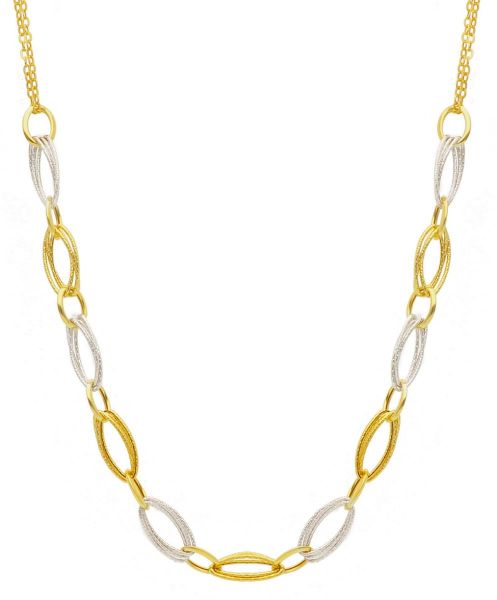 Immagine di Girocollo maglia fantasia oro bicolor 9k | 45 cm