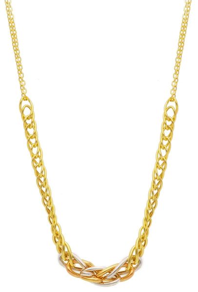 Immagine di Girocollo maglia fantasia oro tricolor 9k | 45 cm