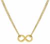 Picture of Double Rolo Infinity Necklace | 9k yellow gold | 40+5 cm