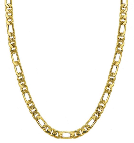 Imagen de Chocker Figaro 3+1 oro amarillo 18k | 42 cm 