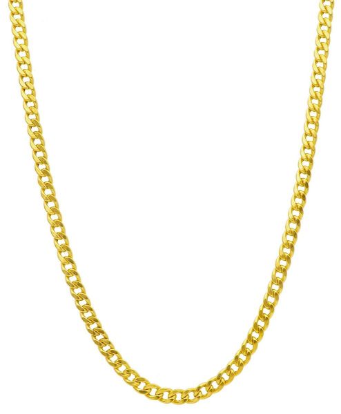 Imagen de Cadena Cubana 3+1 oro amarillo 9k | 50 cm 