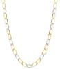 Immagine di Girocollo maglia Groumette oro giallo / bianco 18k | 45 cm 