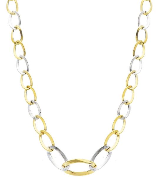 Immagine di Girocollo Grumetta oro bicolor 18k | 45 cm 