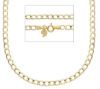 Picture of 9k yellow gold Curb link Necklace | 45 cm