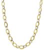 Immagine di Girocollo maglia Groumette oro bicolor 18k | 45 cm