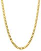 Picture of 18k yellow gold small Cuban link Necklace | 45 cm