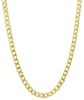 Picture of 18k yellow gold Cuban link chain Necklace | 50 cm