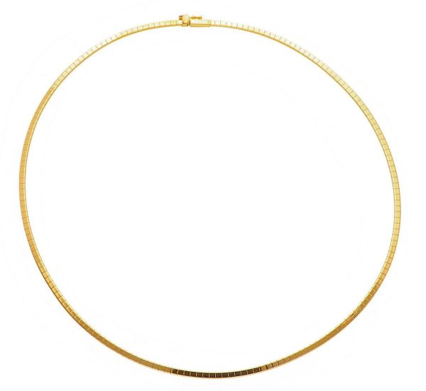 Imagen de Chocker malla Omega oro amarillo 18k | 40 cm 